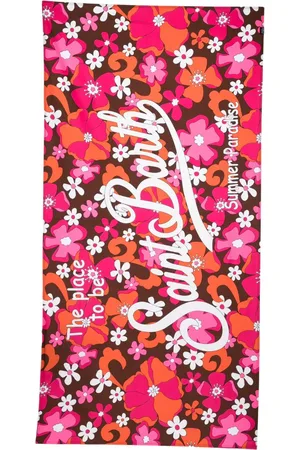 MC2 SAINT BARTH Badetuch mit Logo-Print