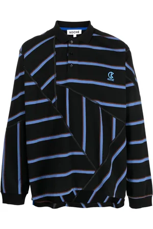 KOCHÉ Gestreiftes Poloshirt im Oversized-Look