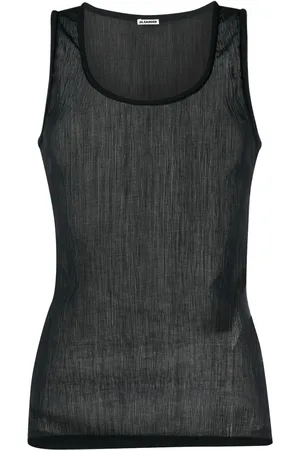 Jil Sander Semi-transparentes Tanktop