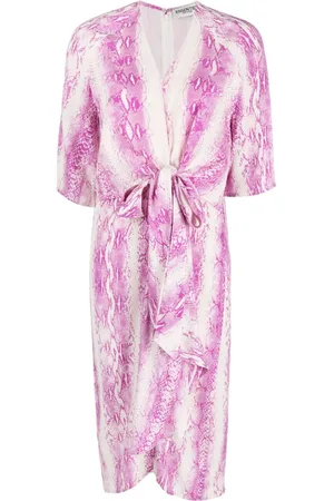 Essentiel Antwerp Midikleid mit Schlangenleder-Print