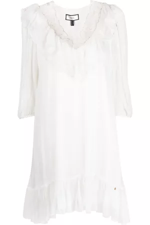 NISSA Damen Freizeitkleider - V-neck long-sleeve silk dress