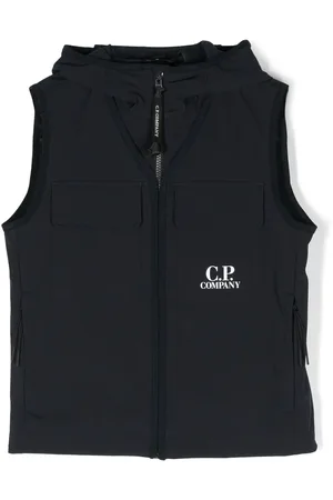 C.P. Company Kapuzenweste mit Logo-Print
