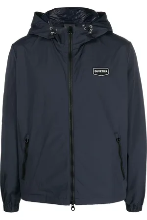 Duvetica Kapuzenjacke mit Logo-Patch