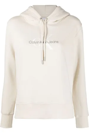 Calvin Klein Bestickter Hoodie mit Kordelzug