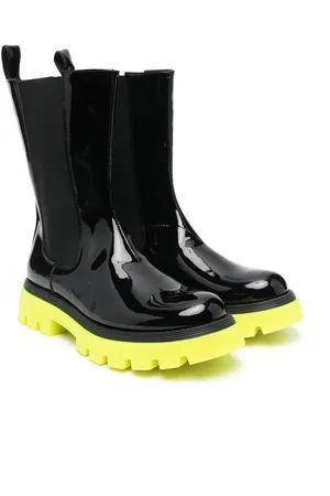 Balmain TEEN Chelsea-Boots aus Lackleder
