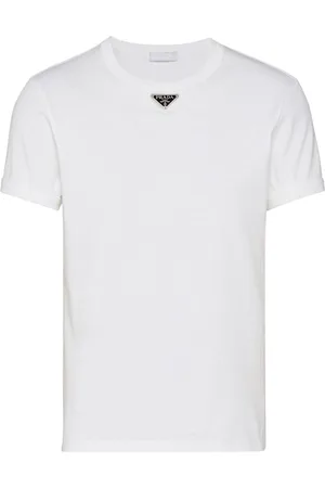 Prada T-Shirt mit Triangel-Logo