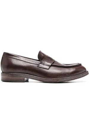 Moma Herren Halbschuhe - Round toe leather loafers