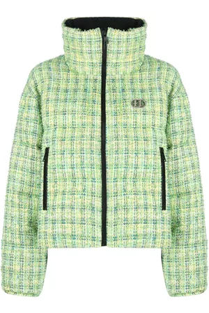 Karl Lagerfeld Damen Puffer- & Daunenjacken - Bouclé zip-up puffer jacket