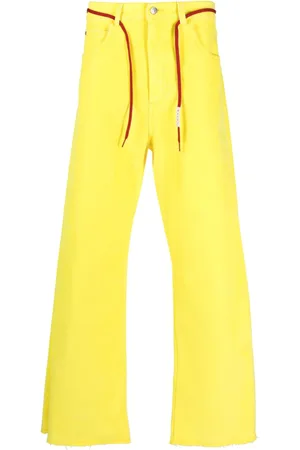 Marni Ausgestellte Jeans mit Logo-Patch