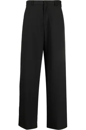 Prada Weite Hose mit Logo-Patch