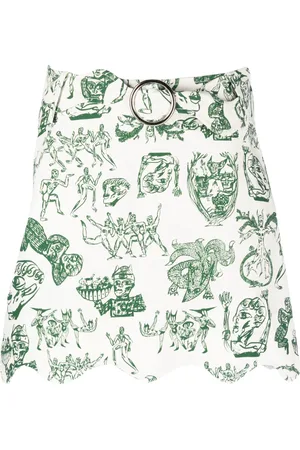 Charles Jeffrey Loverboy Minirock mit grafischem Print