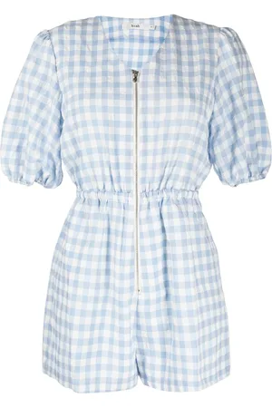 B+AB Karierter Playsuit