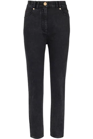 Balmain Schmale High-Rise-Jeans