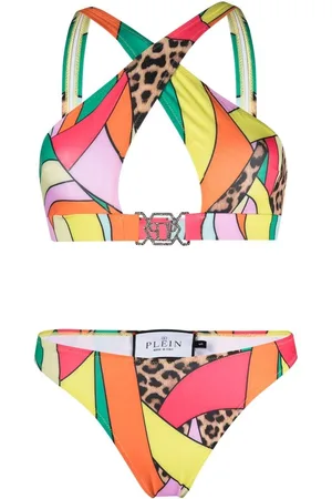 Philipp Plein Bikini mit überkreuzten Trägern