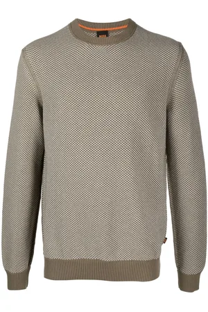 HUGO BOSS Pullover mit Intarsienmuster