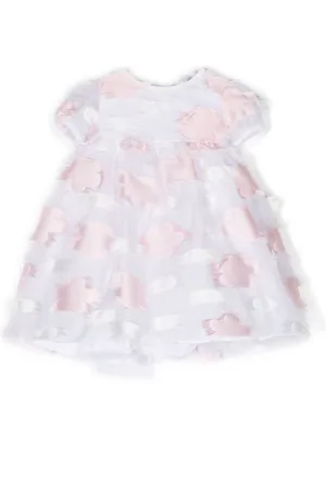 LITTLE BEAR Kleid mit Blumenstickerei