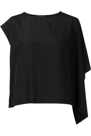 Alcaçuz Damen Blusen - Asymmetric-sleeved blouse
