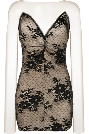 Wolford Damen Freizeitkleider - Strapless lace-panel dress