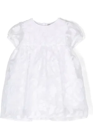 LITTLE BEAR Ausgestelltes Kleid mit Blumenstickerei