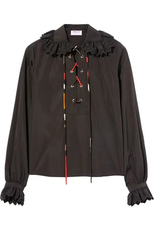 Puccini Seidenbluse mit Rüschen