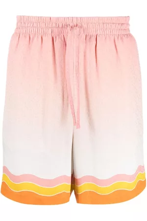 Casablanca Shorts - Rainbow Monogram silk shorts