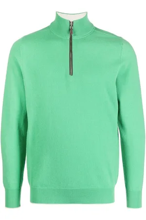 N.PEAL Kaschmirpullover mit Reißverschluss