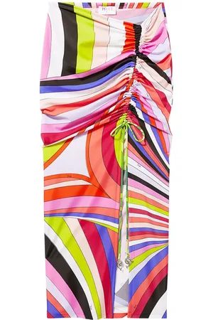 Puccini Midirock mit Blumen-Print