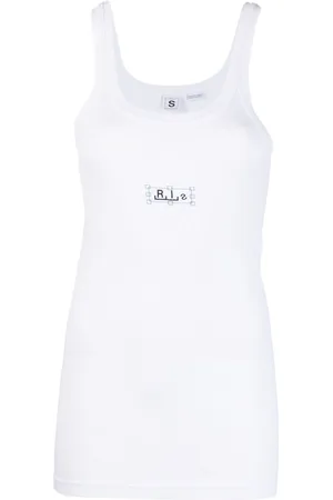Random Identities Tanktop aus geripptem Strick