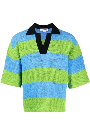 SUNNEI Gestricktes Poloshirt mit Streifen