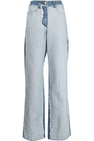REJINA PYO Jeans mit weitem Bein