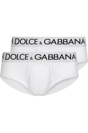 Dolce & Gabbana Set aus zwei Slips mit Logo-Print