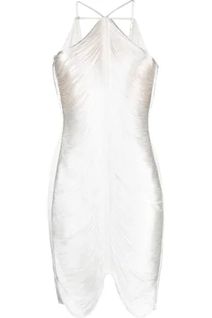 Cult Gaia Neckholder-Kleid mit Fransen