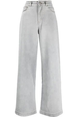 MOORER Halbhohe Straight-Leg-Jeans