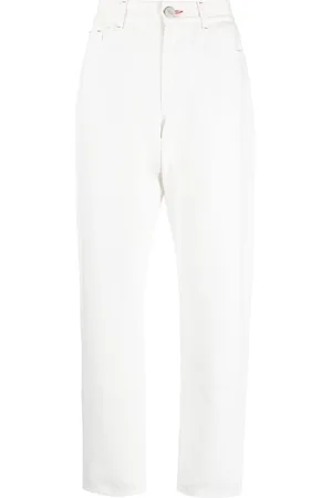 MOORER Gerade Jeans mit Logo-Patch