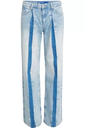 Karl Lagerfeld Damen Straight Jeans - Mid-rise relaxed-fit jeans