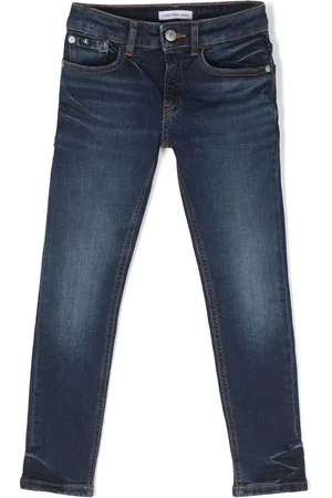 Calvin Klein Ausgeblichene Straight-Leg-Jeans