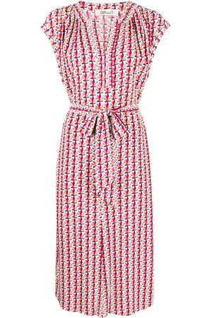 Diane von Furstenberg Kleid mit grafischem Print