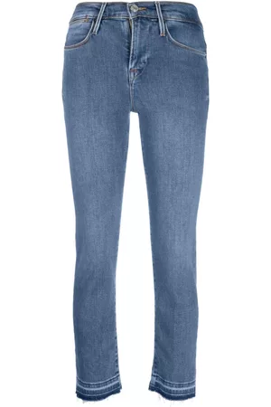 Frame Damen Straight Jeans - Denim cotton trousers