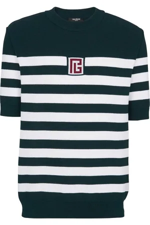 Balmain T-Shirt mit Logo-Stickerei