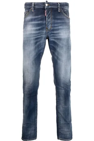 Dsquared2 Ausgeblichene Slim-Fit-Jeans