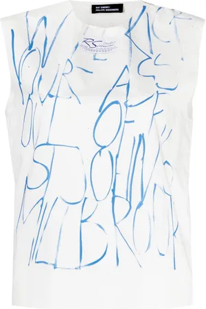 RAF SIMONS Tanktop mit grafischem Print