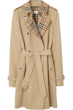 Burberry Kurzer Trenchcoat mit Vintage Check