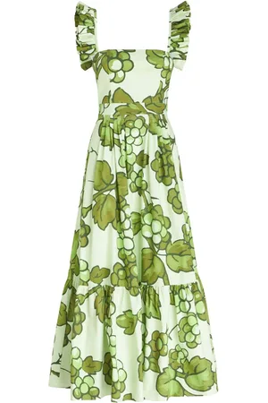 Etro Gerüschtes Maxikleid mit grafischem Print