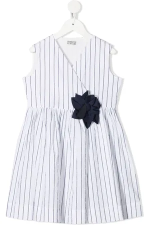 Il gufo Kleid mit Nadelstreifen