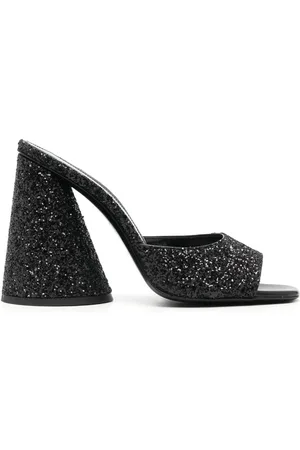 The Attico Mules mit Glitter 105mm