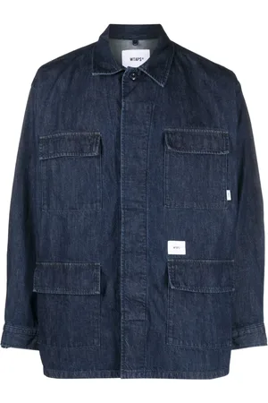 Wtaps Jeanshemd mit Logo-Patch