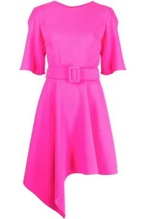 Oscar de la Renta Kleid mit asymmetrischem Saum