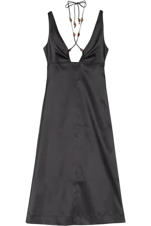 Ganni Trägerkleid mit V-Ausschnitt