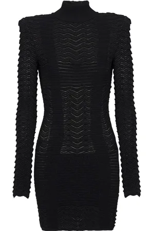 Balmain Minikleid mit langen Ärmeln