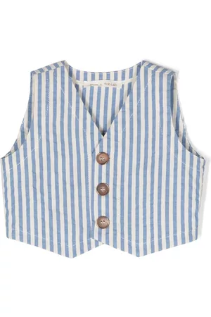 Zhoe & Tobiah Westen - Stripe-print V-neck waistcoat